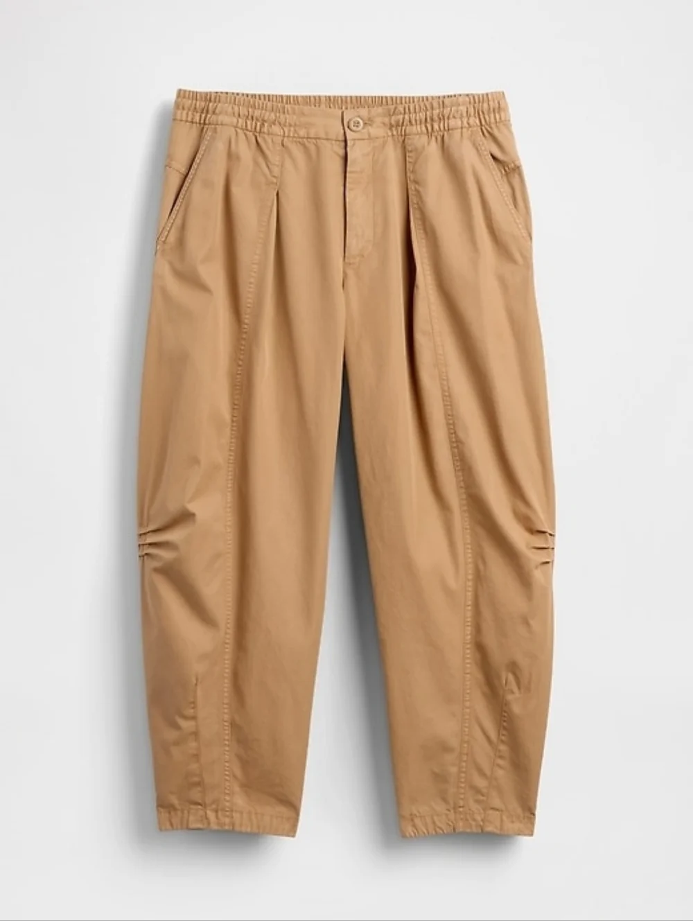 Gap Mid Rise Twill Barrel Pants Mojave Tan NWT MP - Picture 7 of 9